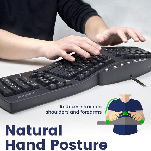 Perixx Periboard-512 Black Ergonomic Split Keyboard - Picture 5 of 6